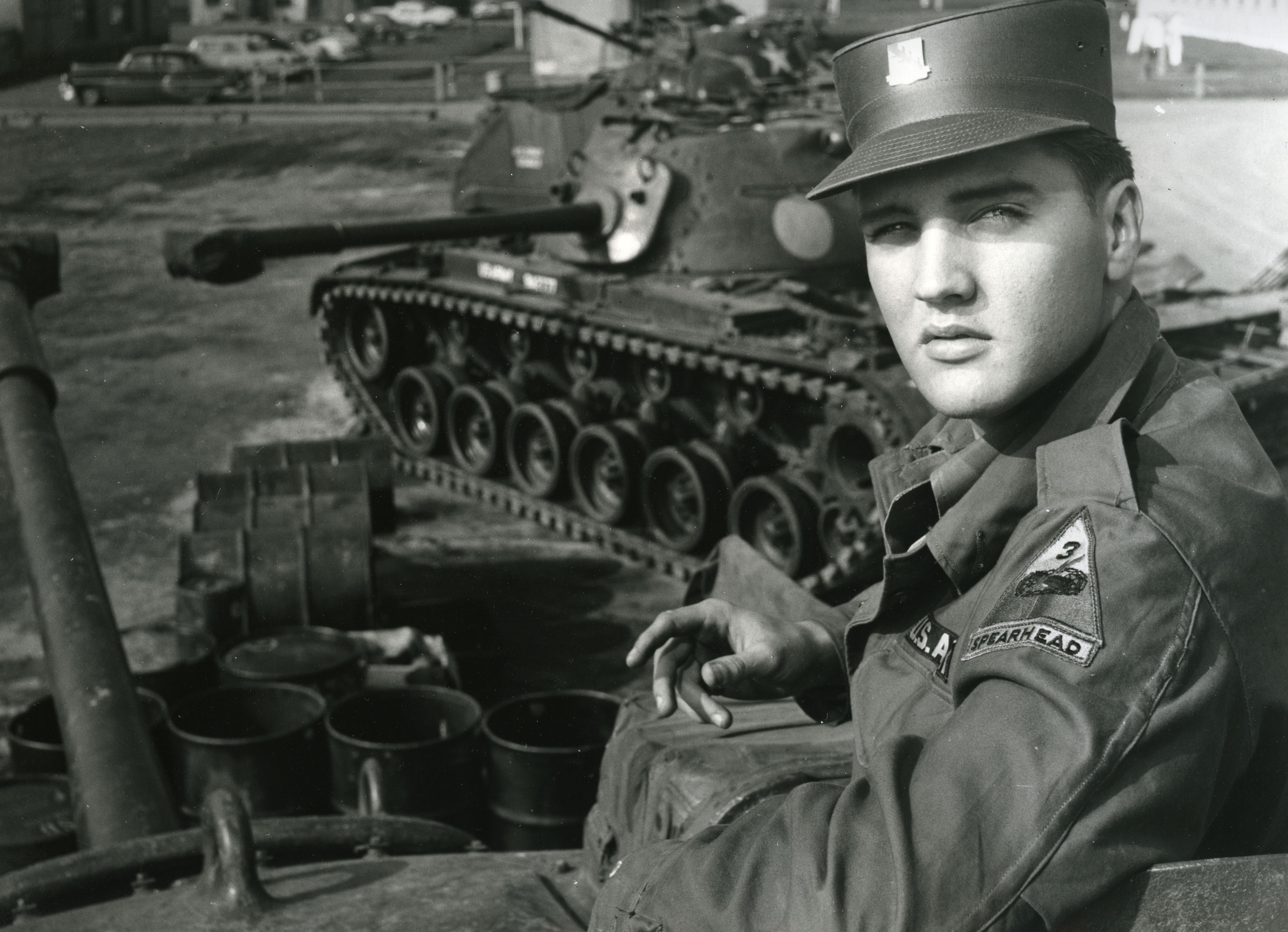 Elvis Presley in army uniform